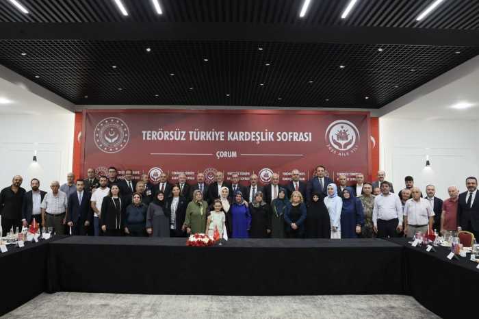 Bakan Göktaş Çorum’da Kardeşlik Sofrasında!
