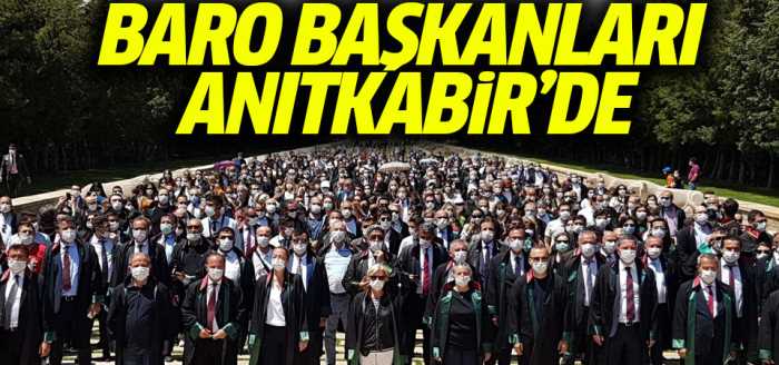 Baro başkanları Anıtkabir de