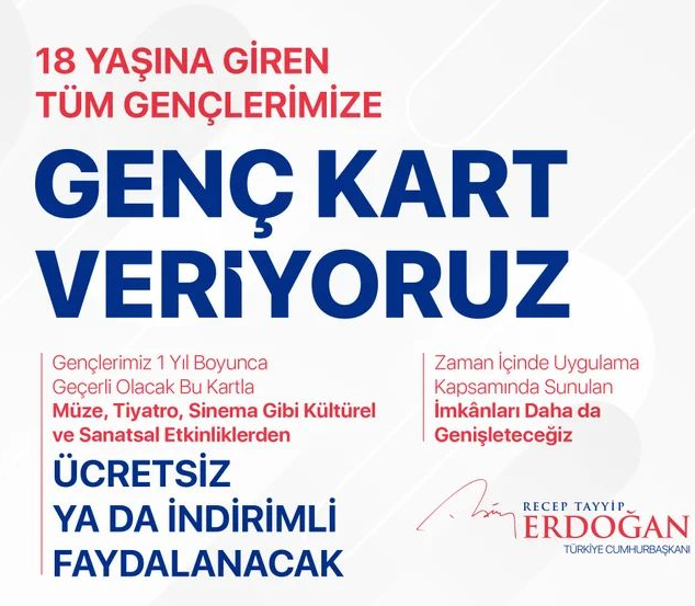 Başkan Erdoğan gençlere müjdeyi verdi!