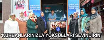 Bu Kurbanda  yoksulları sevindirin