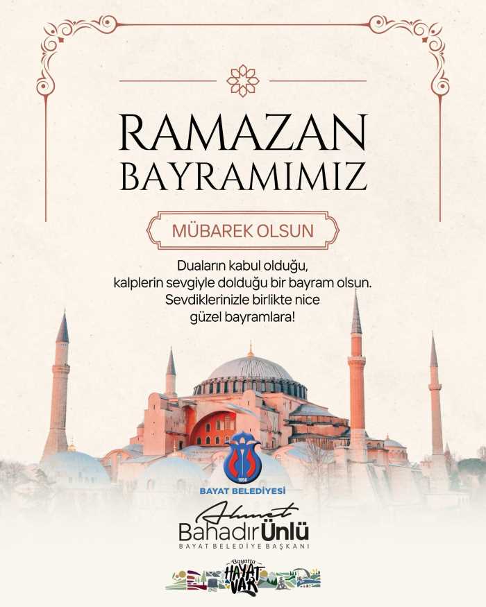 Çorum - Bayat Belediyesi Ramazan Bayramı Kutlaması!