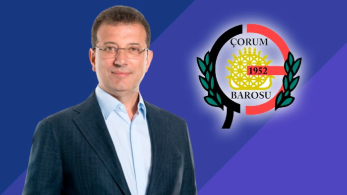 Çorum Barosu Ekrem İmamoğlu'na Destek Verdi! 
