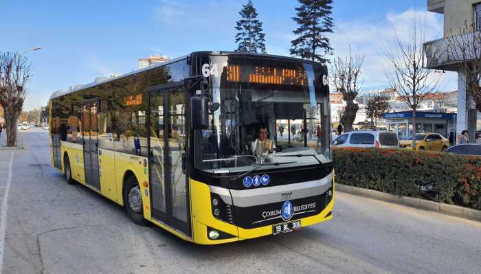 Çorum Belediyesi 65 Yaş Üstüne Ulaşım Üctersiz