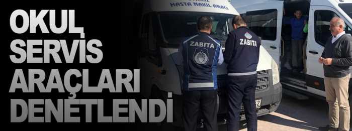 Çorum Belediyesi öğrenci servisleri denetledi