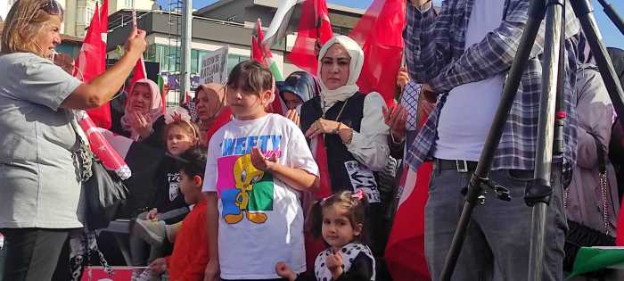 Çorum'da Anneler Filistin'in özgürlüğüne kavuşması için dua da etti