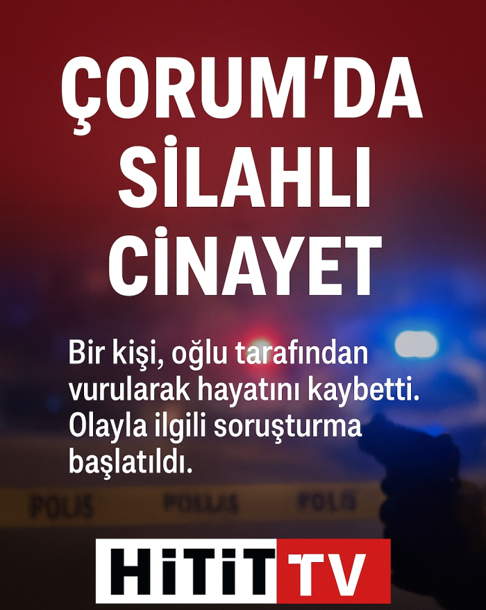 Çorum’da Bir Kişi Oğlu Tarafından Öldürüldü!