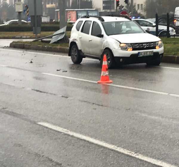 Çorum'da maddi hasarlı trafik kazası 1 yaralı