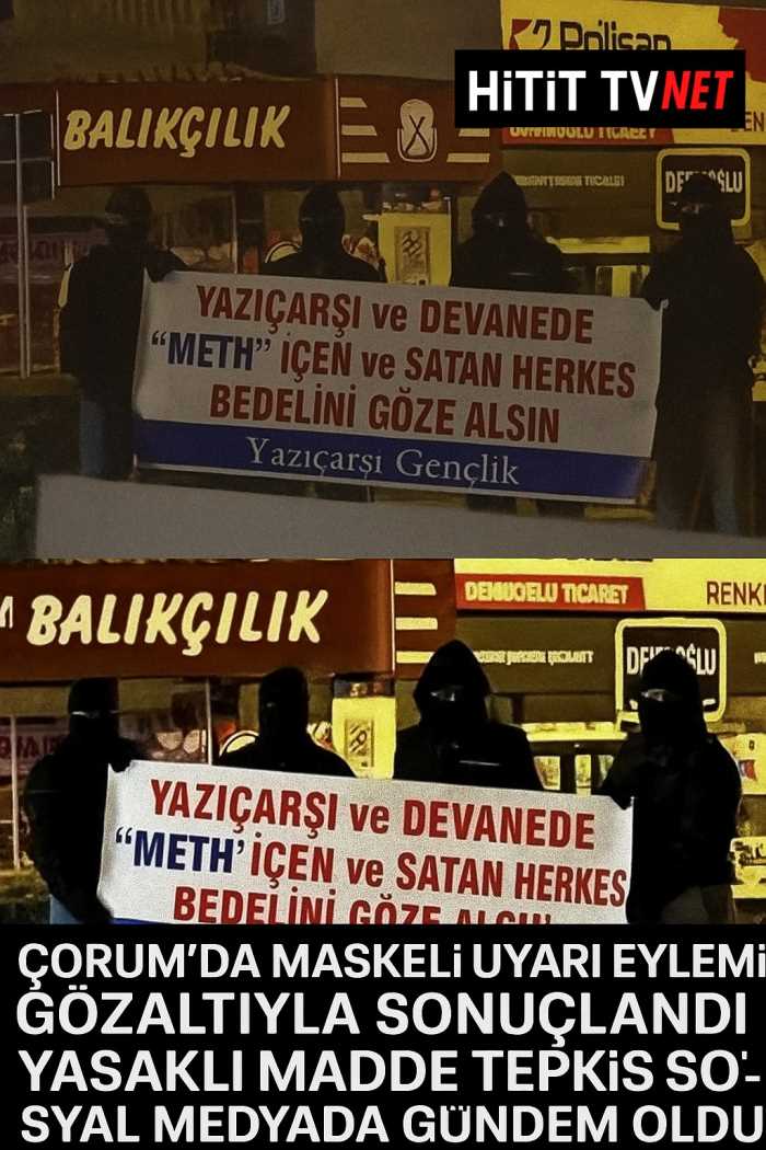 Çorum'da Maskeli Uyarı Eylem Gözaltıyla Sonuçlandı!