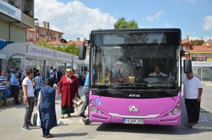 Çorum'da Sağlık Personeline Ulaşım Ücretsiz oldu