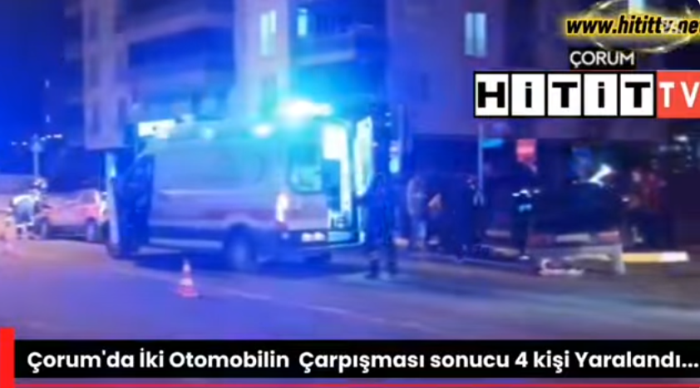 Çorum’da Üzücü Kaza  Kişi Yaralandı