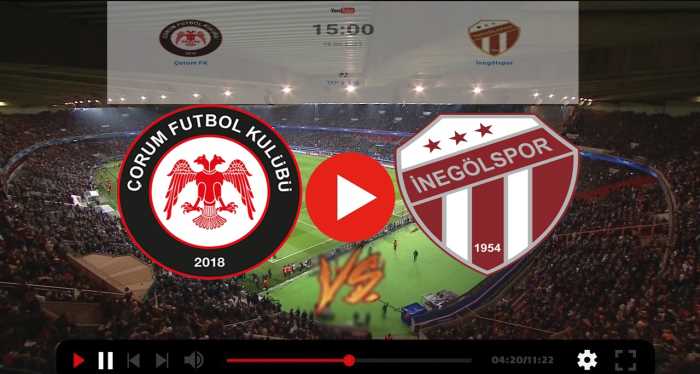 Çorum FK - İnegölspor Maçı 