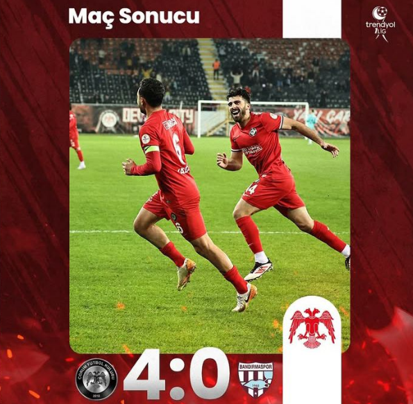 Çorum FK'dan Bandırmaspor'a Gol Yağmuru