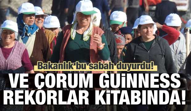 Çorum Guinness Rekorlar kitabında