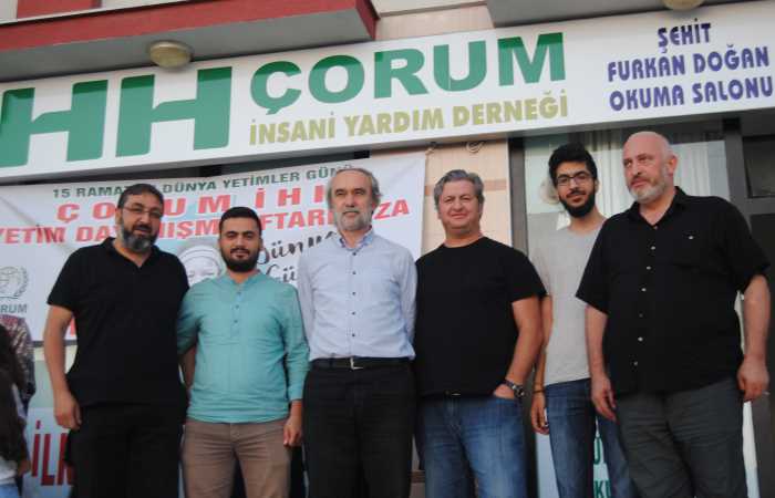 Çorum İHH  "Yetim Gülerse Dünya Güler” projede yetimler yararına iftar sofrası kurdu