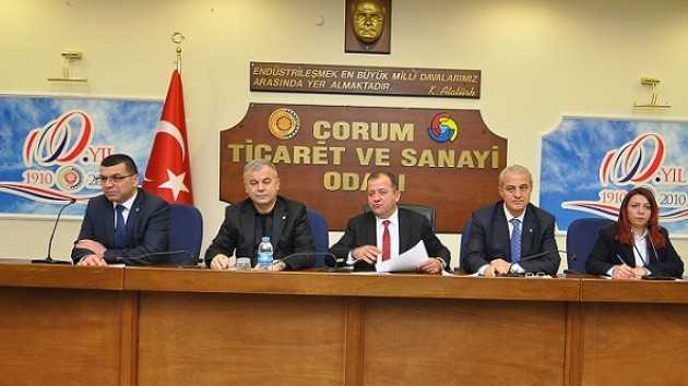 Çorum Ticaret ve Sanayi Odası’nın 2016 yılı Müşterek Meslek Komite Toplantısı gerçekleştirildi