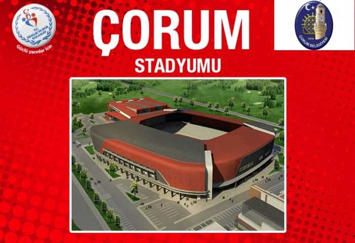 Çorum'un Yeni Stadyum hızla Yükseliyor