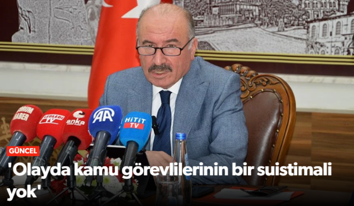 Çorum Valisi Ali Çalgan; "Maalesef doğru" dedi!