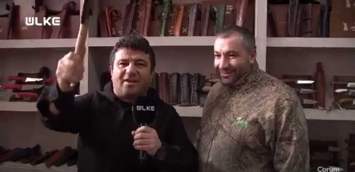 Çorumlu  Bıçak Ustası Kültür Sanatçısı Oldu