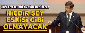 Davutoğlu AK Parti'nin 14. kuruluş yıl dönümünde konuştu