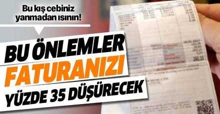 Doğalgaz Faturalarında % 35 Tasarruf 
