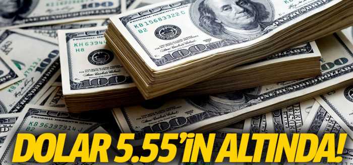 Döviz Piyasasında Dolar 5.55'in altında!