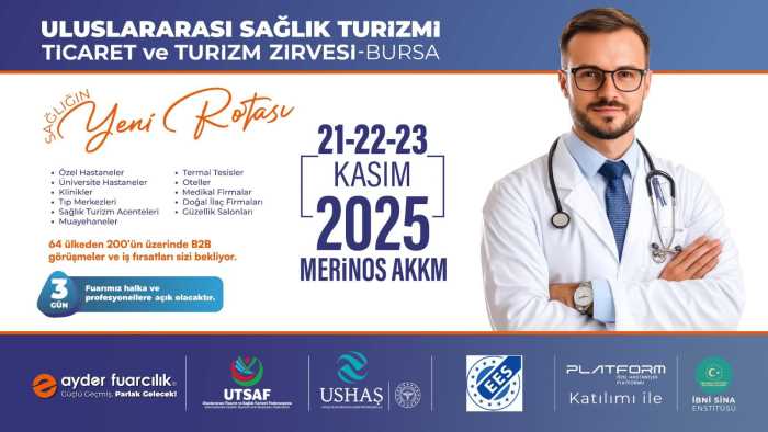 Dünya Sağlık Turizminin Kalbi Bursa’da Atacak!