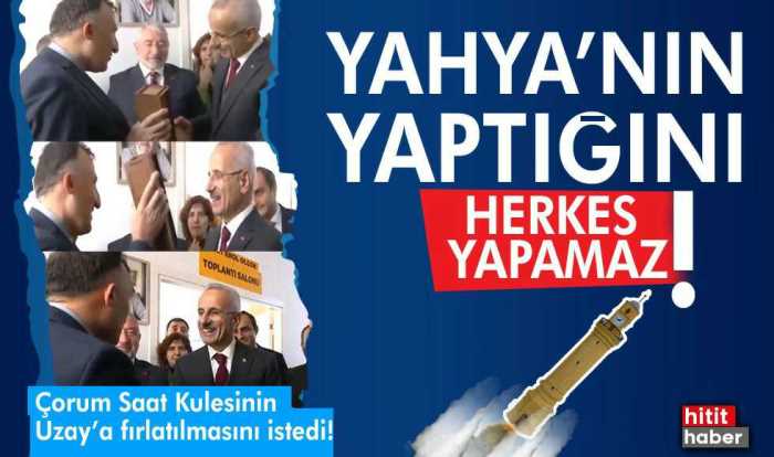 Dünyanın merkezi Çorum'dan uzaya armağan