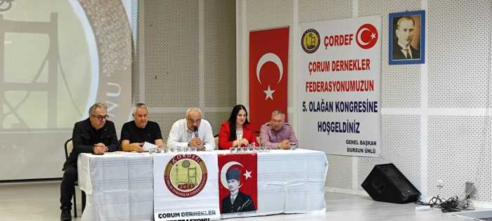 Dursun Ünlü Çorum Dernekler Federasyonu Başkanlığına Seçildi!