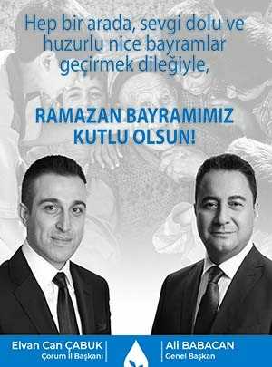 Elvan can Çabuk'un Bayram Mesajı 