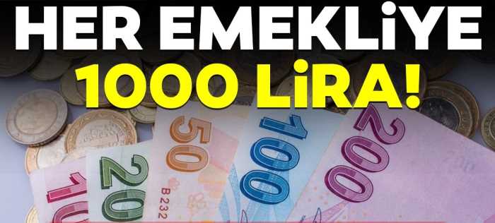 Emeklilere Bayram  ikramiyesi 5-9 Ağustos'ta