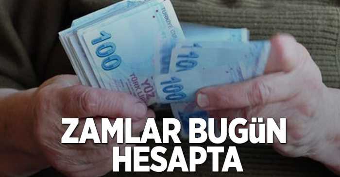 Emeklilerin Zam mı bugün hesapta 