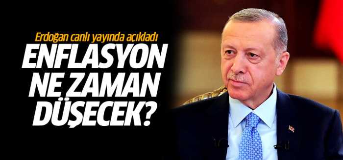 Erdoğan canlı yayında açıkladı tarih verdi