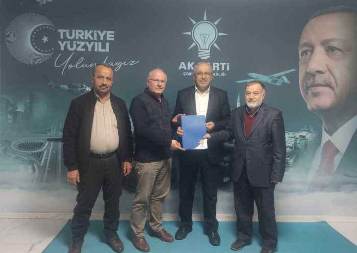 Erdoğan Cengiz Ak Parti Çorum İl Genel Meclisi Üyeliğine A.Adayı oldu