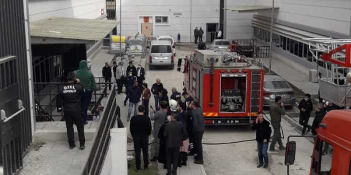Erol Olçok E.A.H'de kısa süreli yangın paniğe neden oldu!
