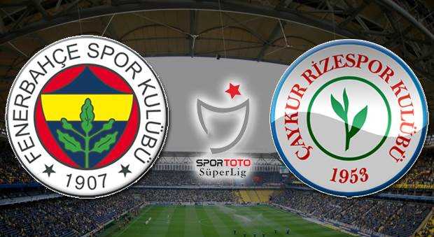 FENERBAHÇE : 2 RİZE SPOR : 1