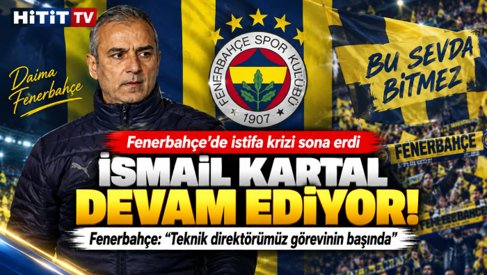 Fenerbahçe’den İsmail Kartal açıklaması: İstifadan döndü, görevine devam ediyor