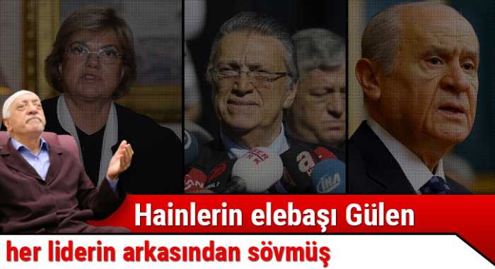 FETÖ liderin arkasından böyle sövmüş