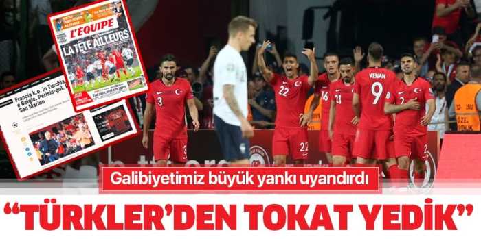 Fransızlar Türkler'den tokat yedik