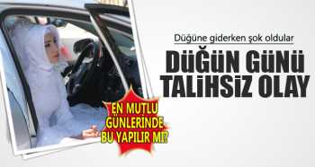 Gelinle damat hırsız şoku yaşadı