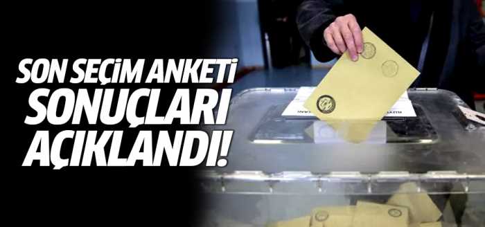 GENAR son seçim anketi sonuçları 