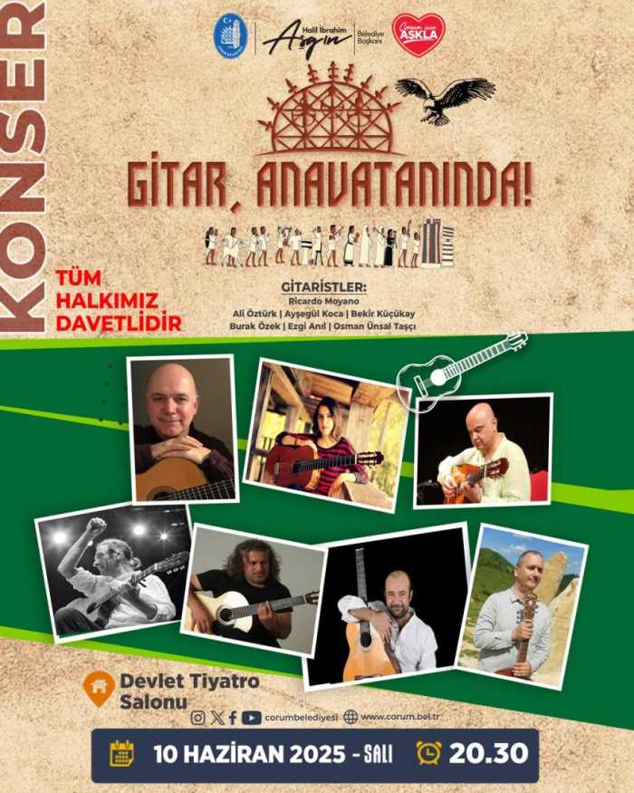 Gitarın Anavatanı Çorum'da Unutulmaz Müzik Şöleni!