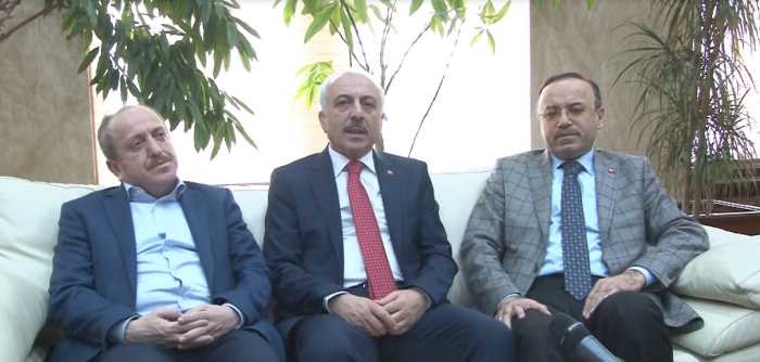 HACI TURAN BAŞKAN ZEKİ GÜLÜ ZİYARET ETTİ