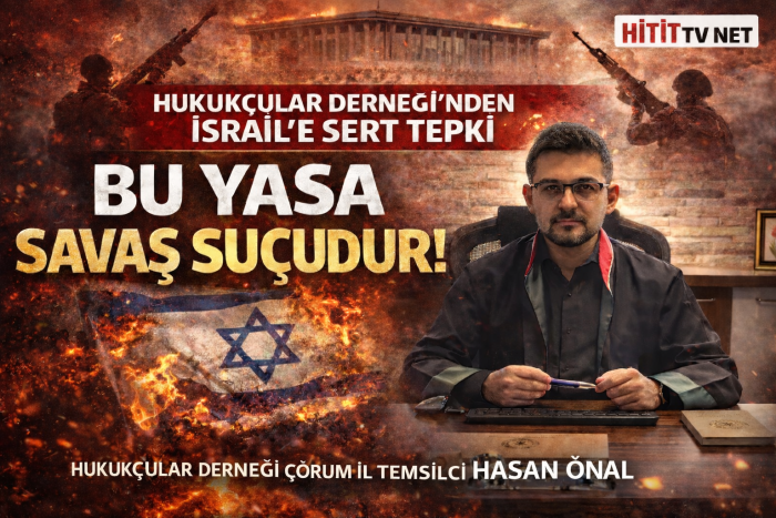 Hukukçular Derneği'nden İsrail'e Tepki "Bu Yasa Savaş Suçudur"