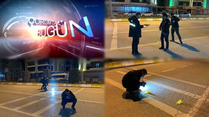 iki Otomobil  arasında karşılıklı silahlı çatışma yaşandı