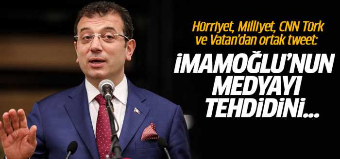 İmamoğlu Medyayı  tehdit etti