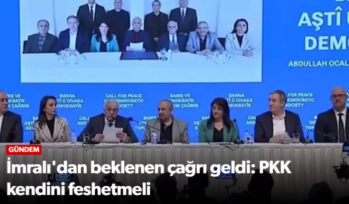 İmralı PKK Kendini Feshetmeli!