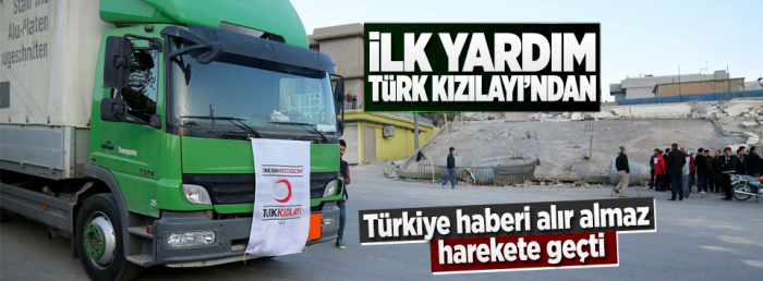 Irak'taki deprem bölgesine ilk yardım Türkiye'den