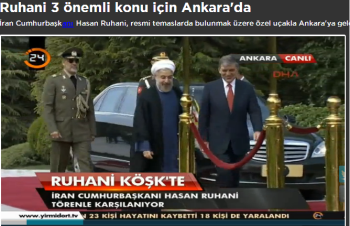 İran Cumhurbaşkanı Ankara'da