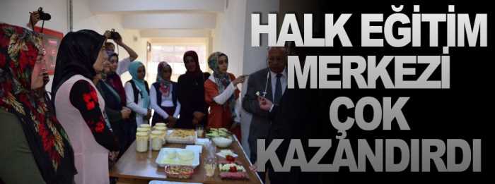 İskilip HEM’in ürünleri görücüye çıktı