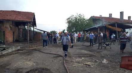 İskilip'te Yanan Saman Balyeleri korkuttu